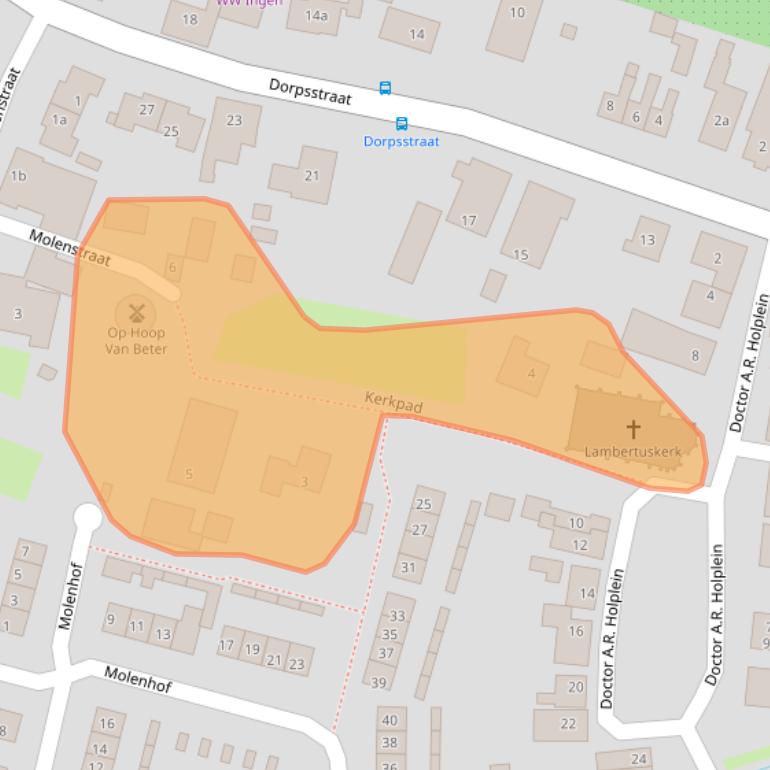 Kaart van postcodegebied 4031MA.