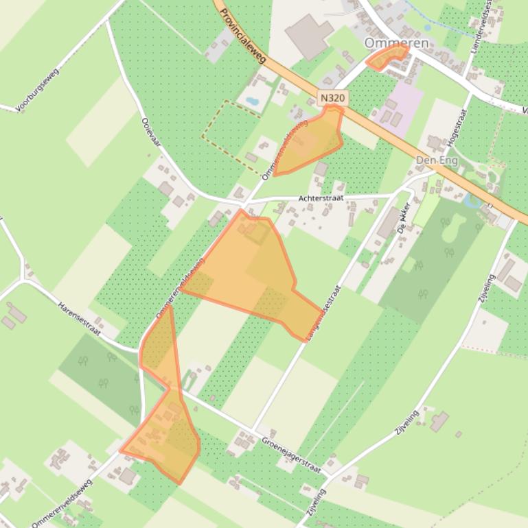 Kaart van postcodegebied 4032NA.