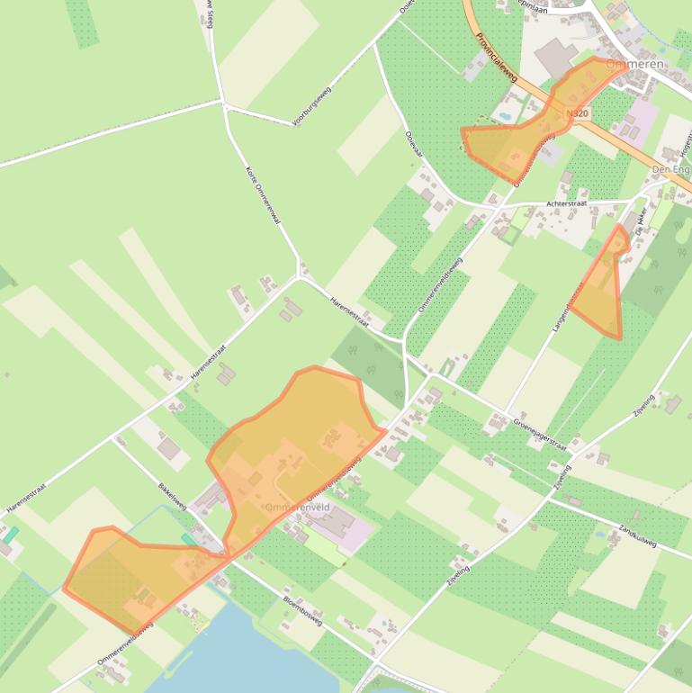 Kaart van postcodegebied 4032NC.