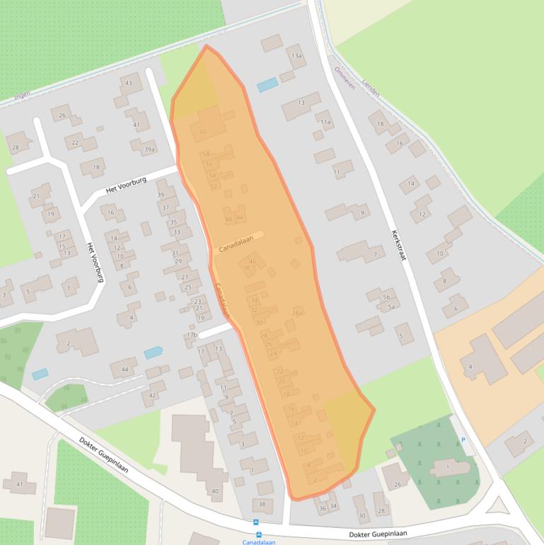 Kaart van postcodegebied 4032NK.