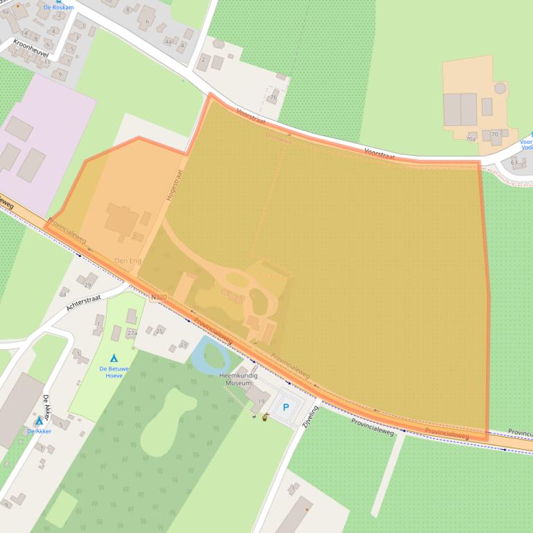 Kaart van postcodegebied 4032NM.