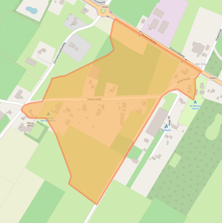 Kaart van postcodegebied 4032NN.