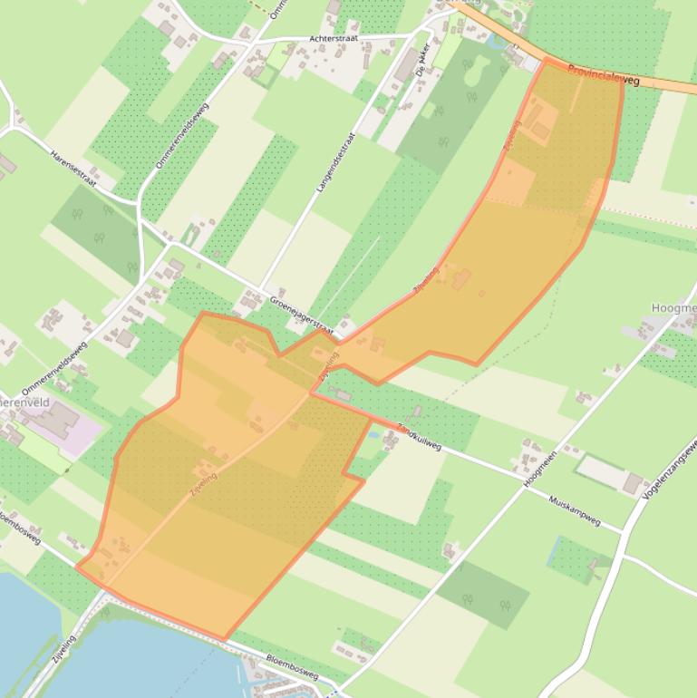 Kaart van postcodegebied 4032NT.