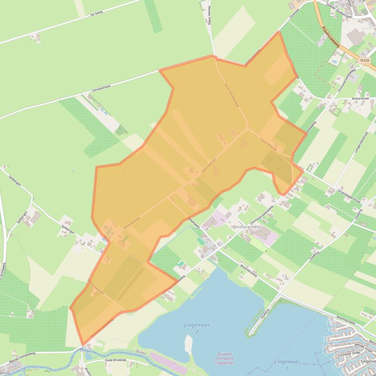 Kaart van postcodegebied 4032NV.