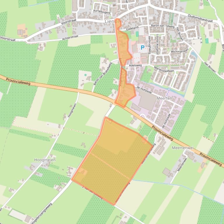 Kaart van postcodegebied 4033AG.