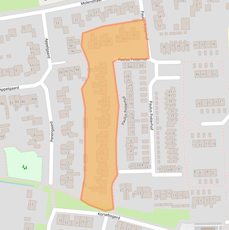 Kaart van postcodegebied 4033AN.