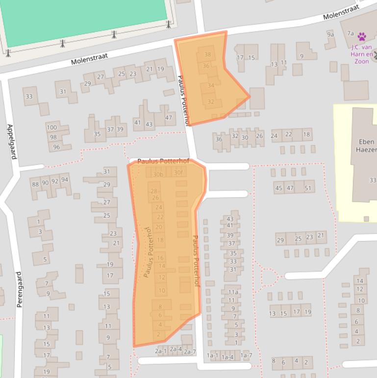 Kaart van postcodegebied 4033AP.