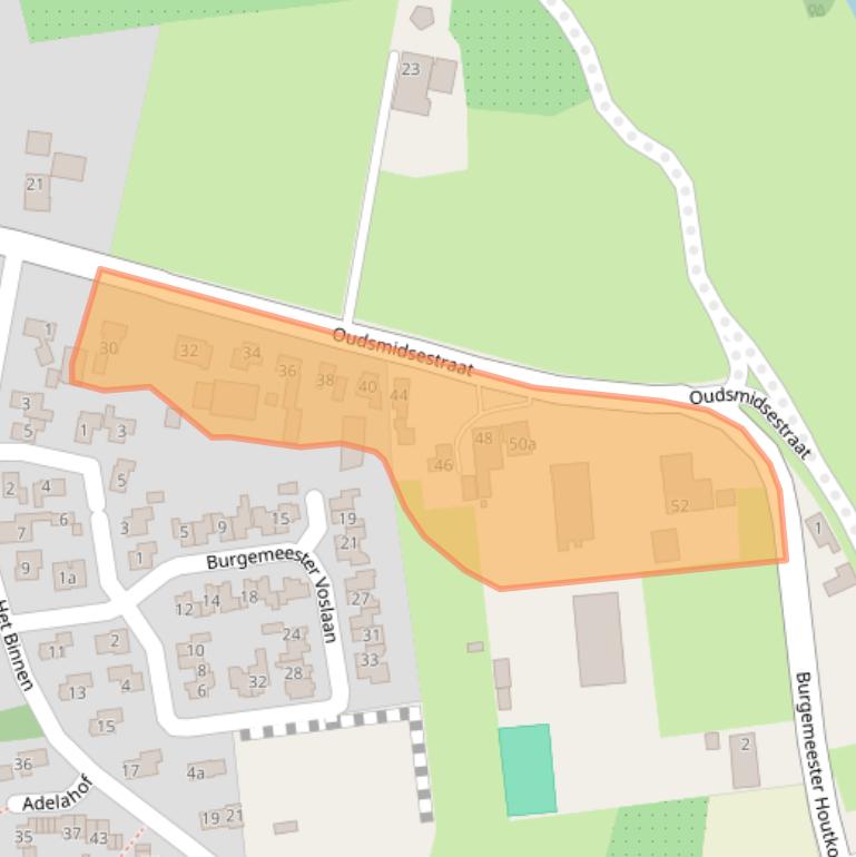 Kaart van postcodegebied 4033AZ.