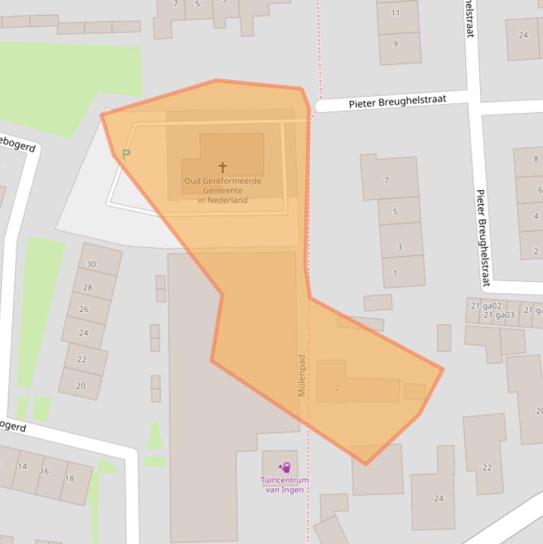 Kaart van postcodegebied 4033BA.