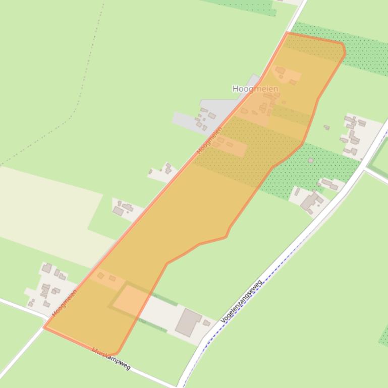 Kaart van postcodegebied 4033BE.
