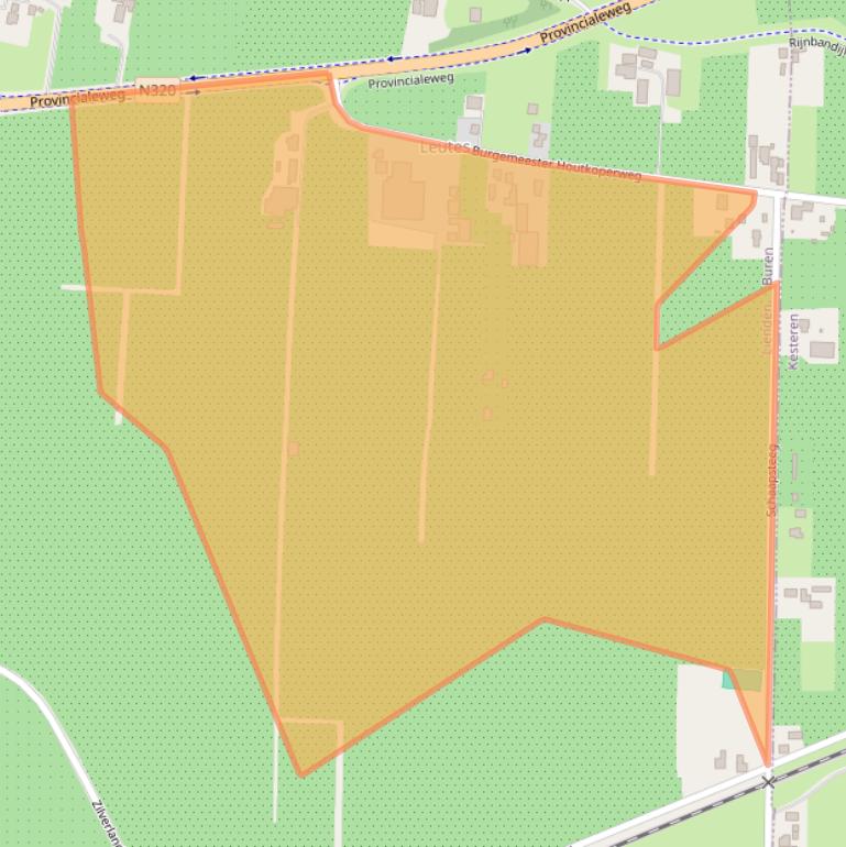 Kaart van postcodegebied 4033BL.