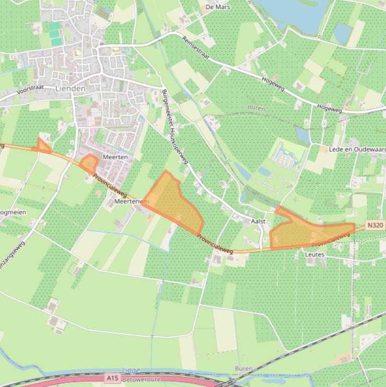 Kaart van postcodegebied 4033BR.