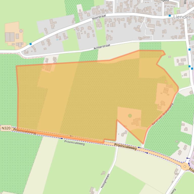 Kaart van postcodegebied 4033BS.