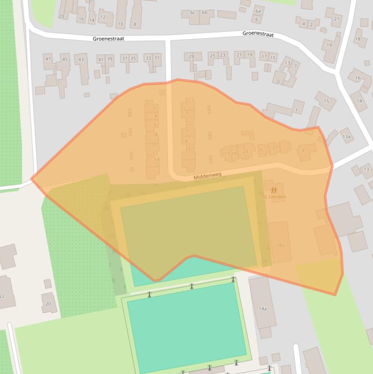 Kaart van postcodegebied 4033CB.