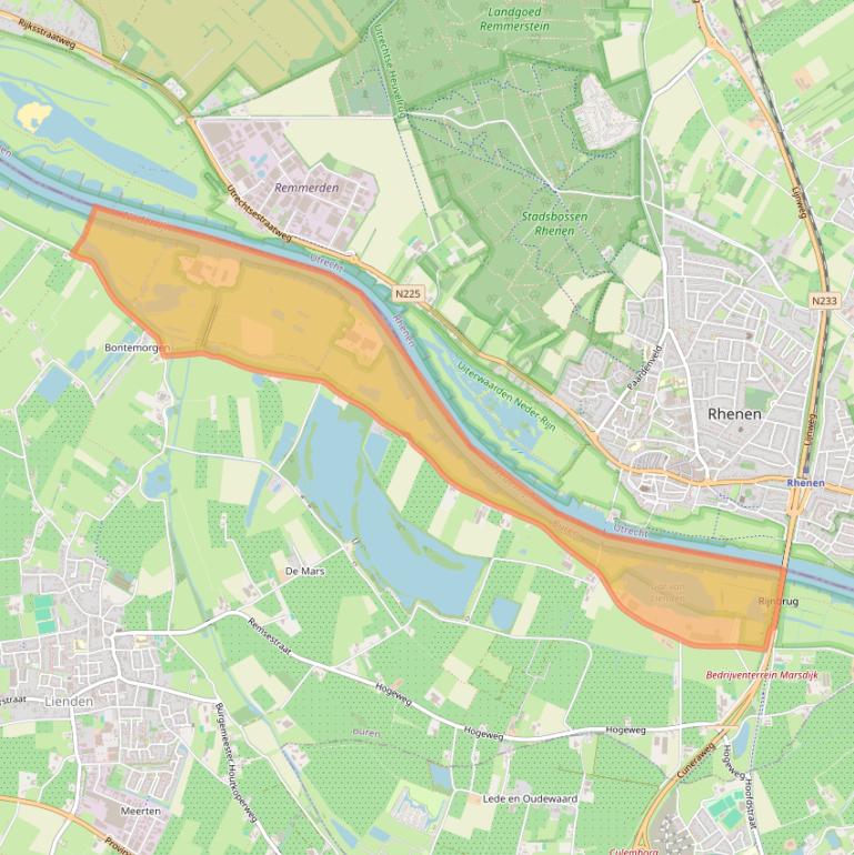 Kaart van postcodegebied 4033CC.