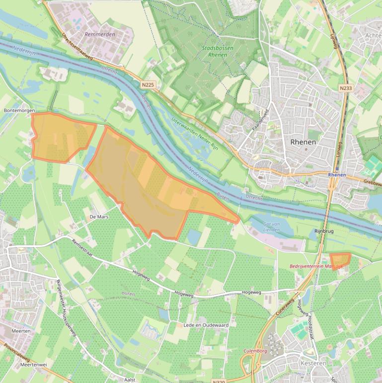 Kaart van postcodegebied 4033CD.