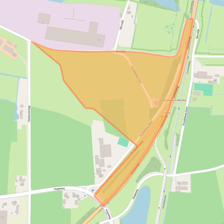 Kaart van postcodegebied 4033CK.