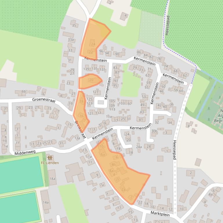 Kaart van postcodegebied 4033CX.