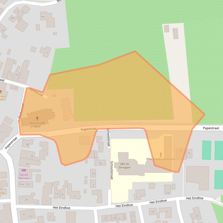 Kaart van postcodegebied 4033ED.