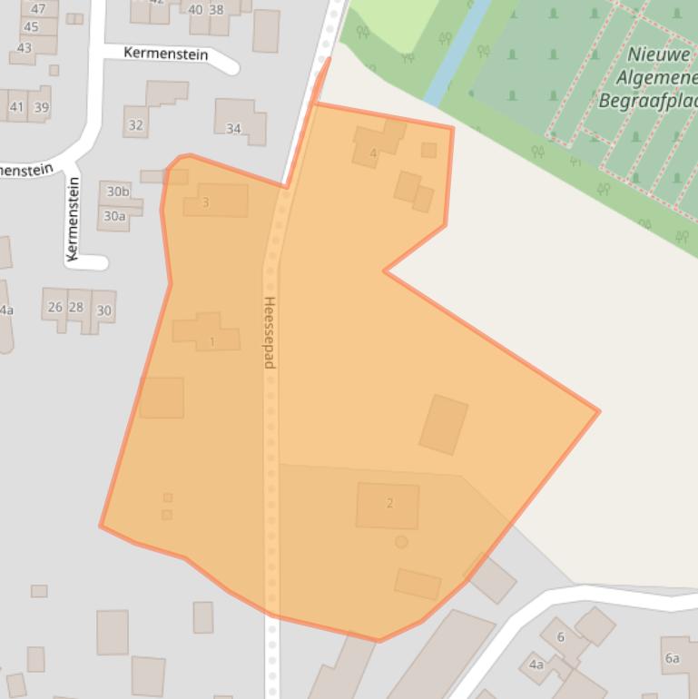 Kaart van postcodegebied 4033EM.