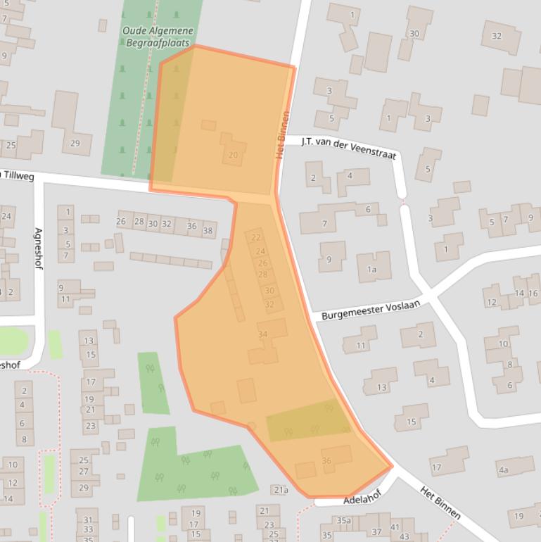 Kaart van postcodegebied 4033EP.