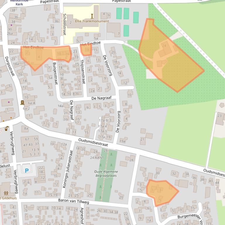 Kaart van postcodegebied 4033ES.