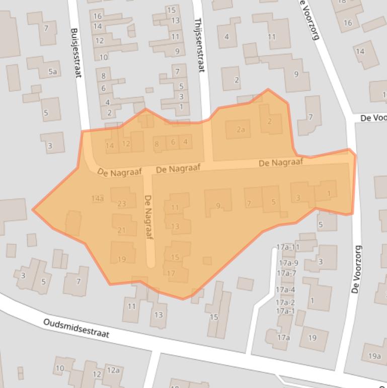 Kaart van postcodegebied 4033ET.
