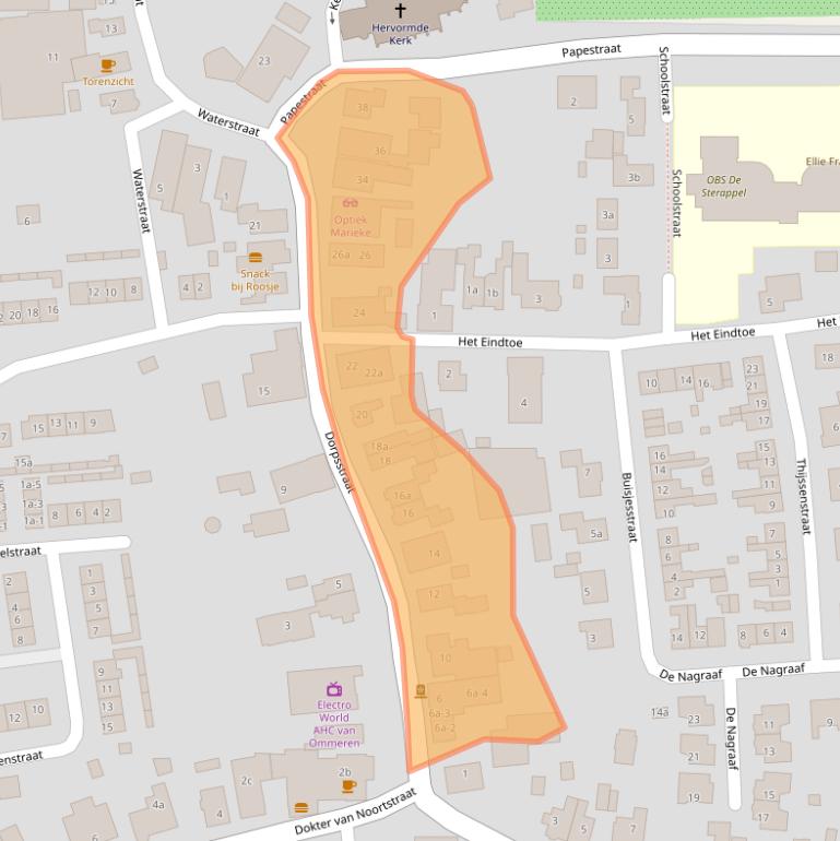 Kaart van postcodegebied 4033EX.