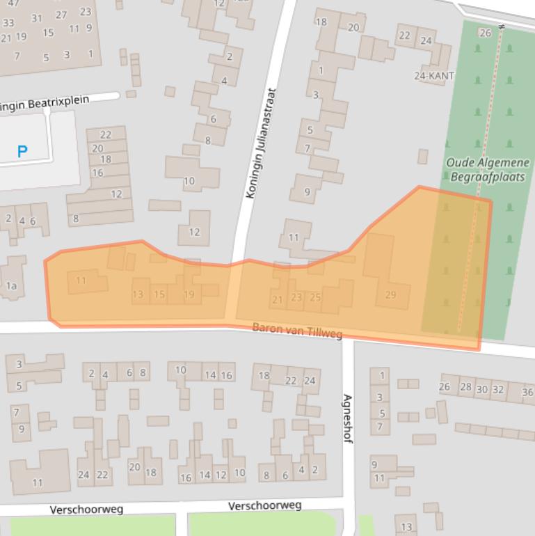 Kaart van postcodegebied 4033GA.