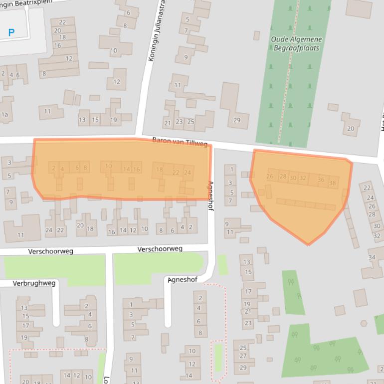 Kaart van postcodegebied 4033GB.