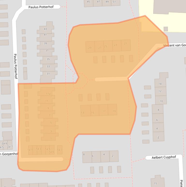 Kaart van postcodegebied 4033GC.