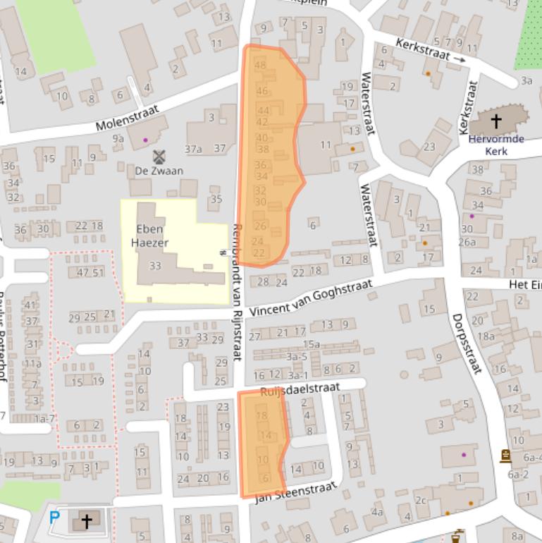 Kaart van postcodegebied 4033GH.