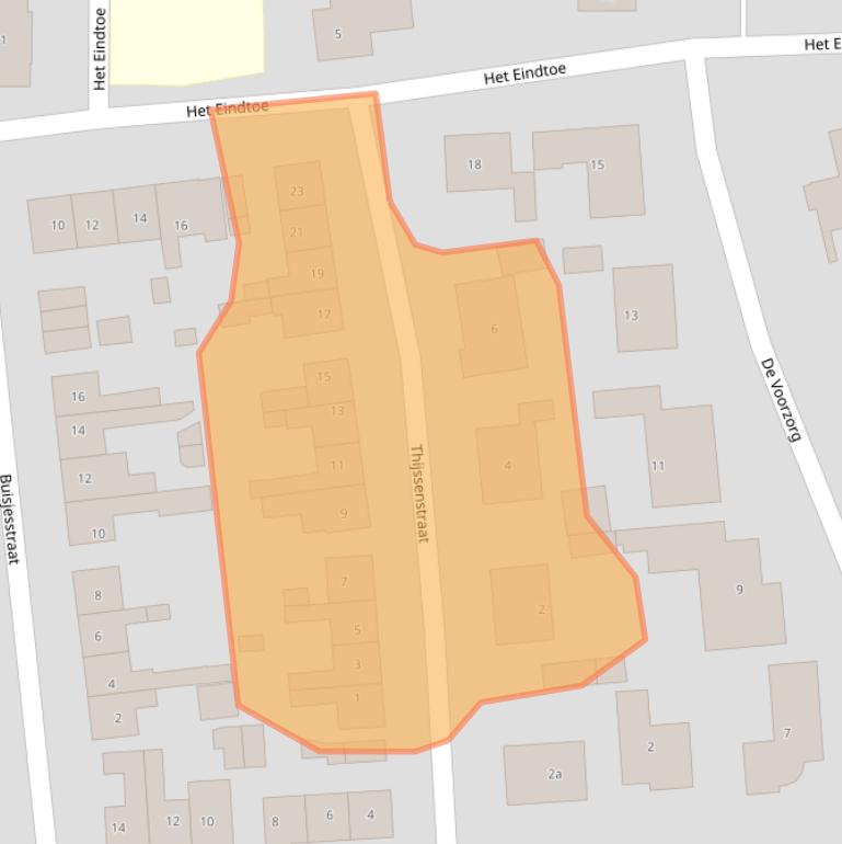 Kaart van postcodegebied 4033GL.