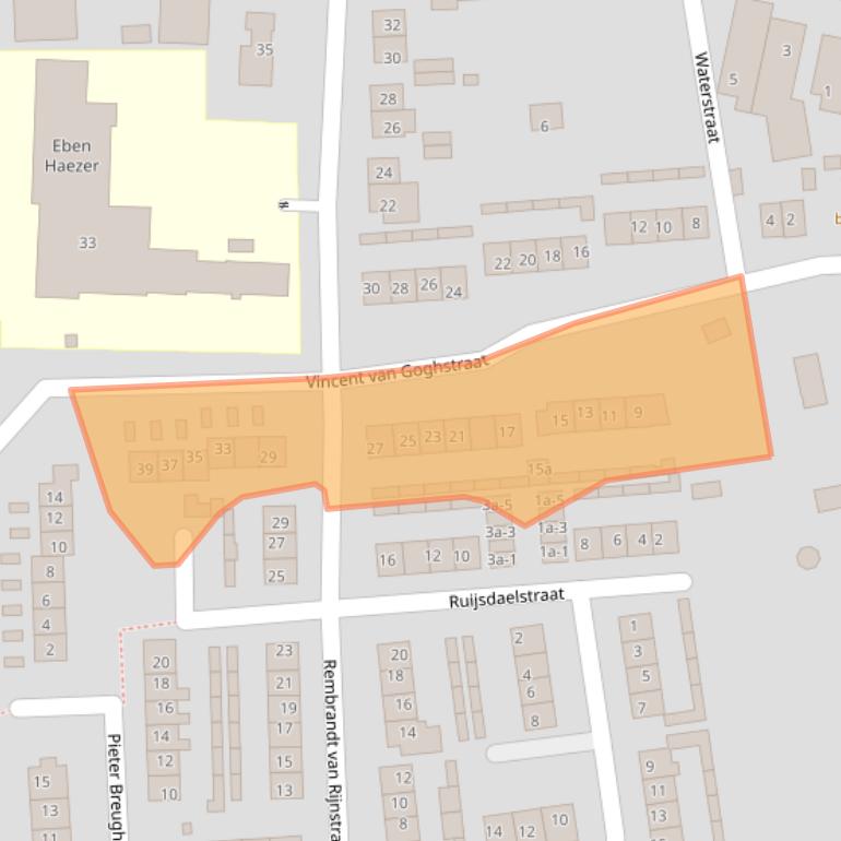 Kaart van postcodegebied 4033GM.