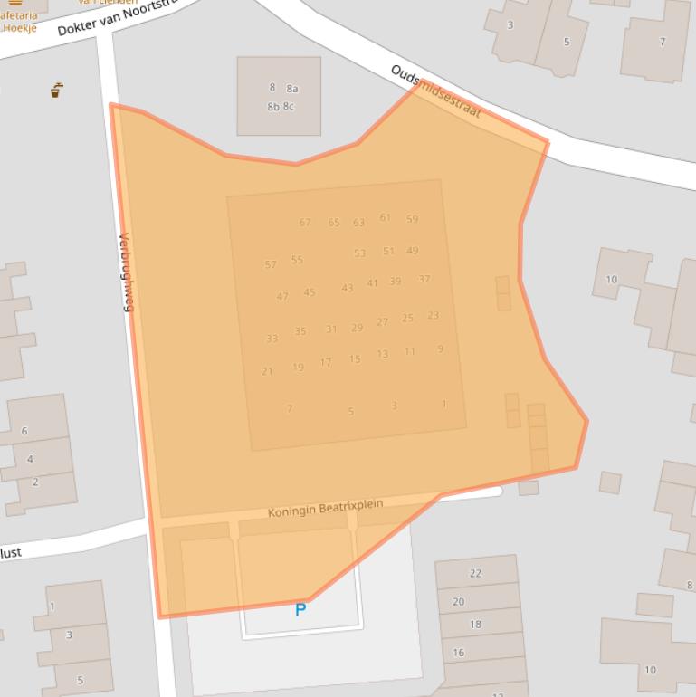 Kaart van postcodegebied 4033GZ.