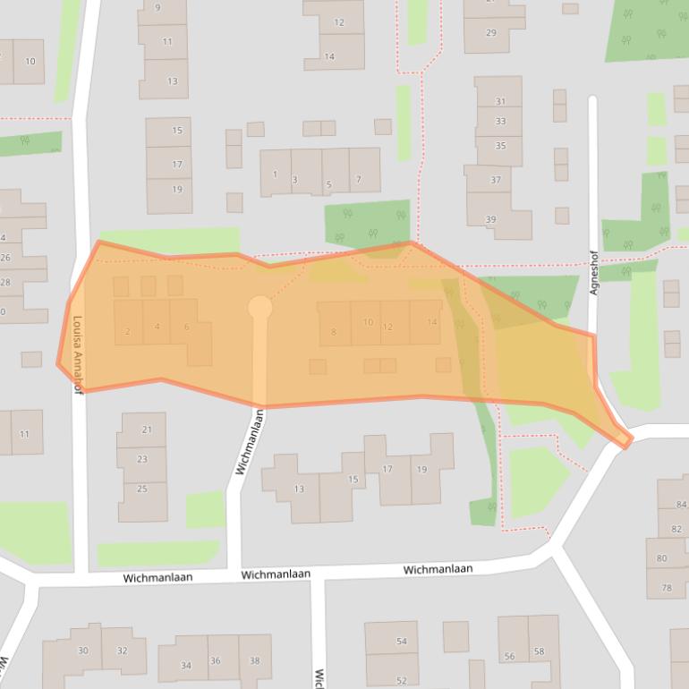 Kaart van postcodegebied 4033HD.