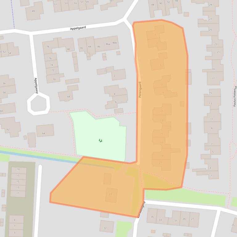 Kaart van postcodegebied 4033JG.