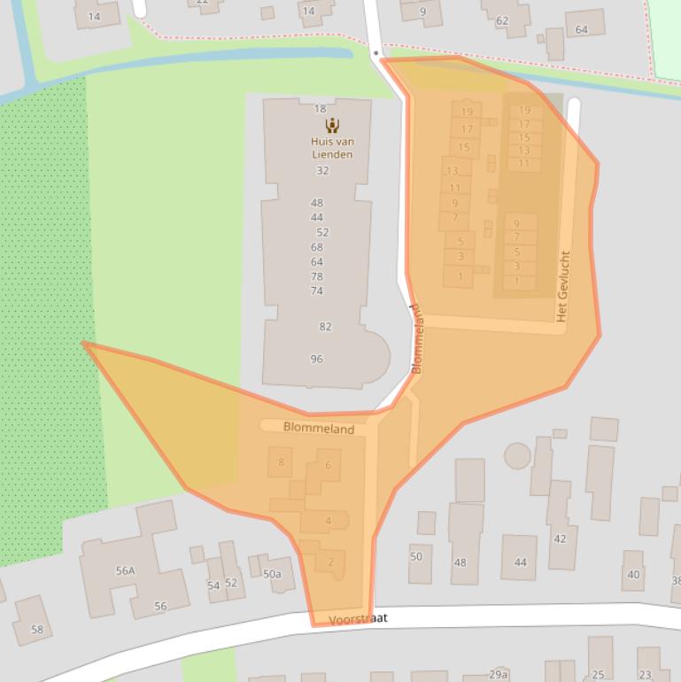 Kaart van postcodegebied 4033JK.