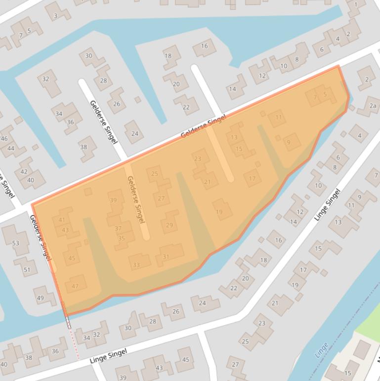 Kaart van postcodegebied 4033KC.