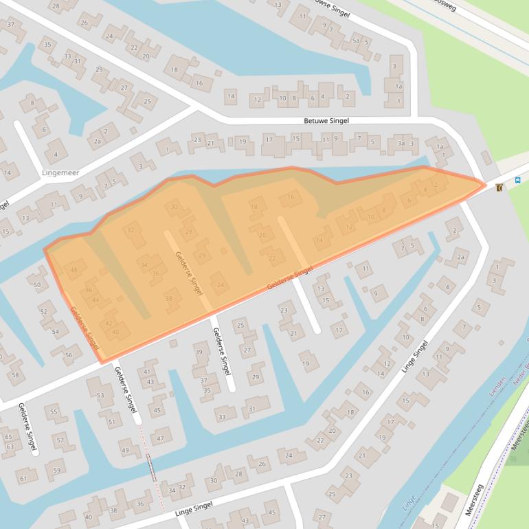Kaart van postcodegebied 4033KE.