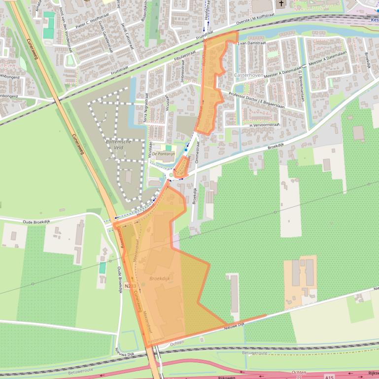 Kaart van postcodegebied 4041AC.