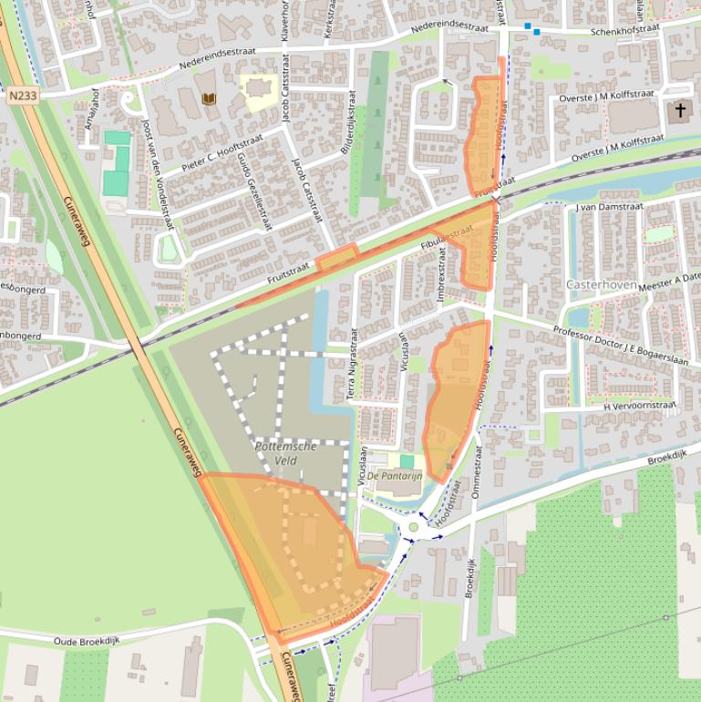 Kaart van postcodegebied 4041AE.