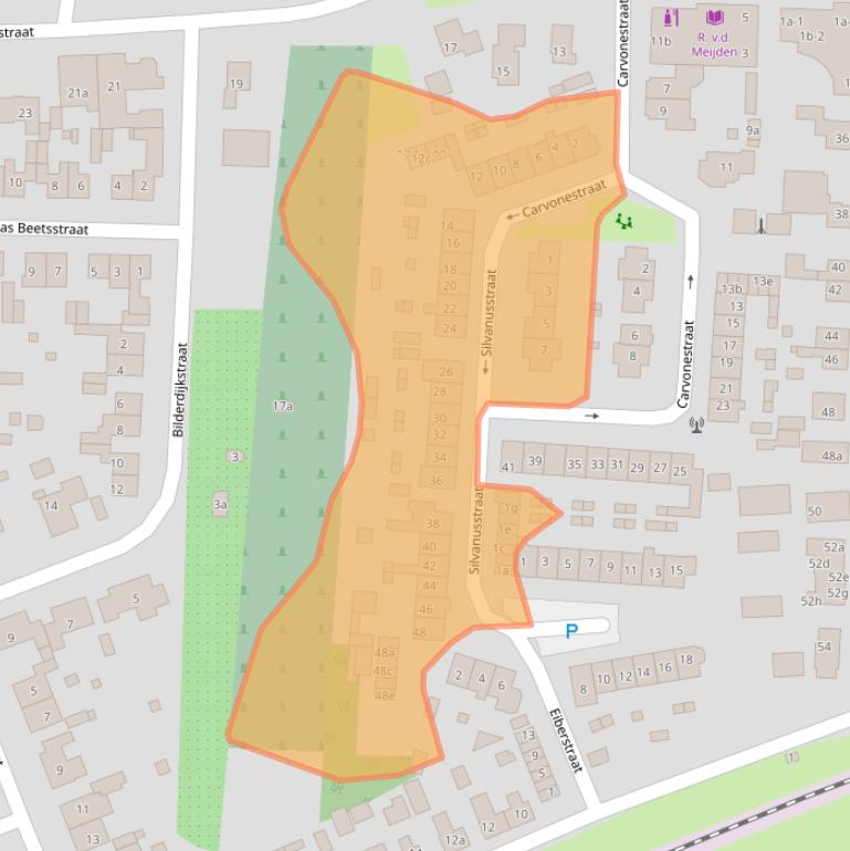 Kaart van postcodegebied 4041AM.