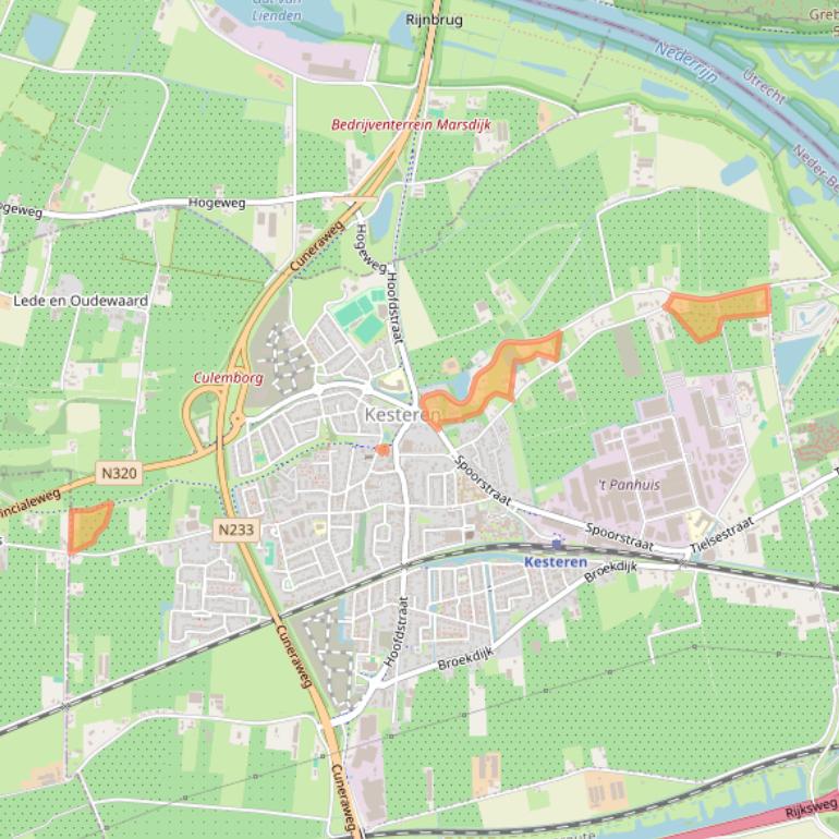 Kaart van postcodegebied 4041AV.