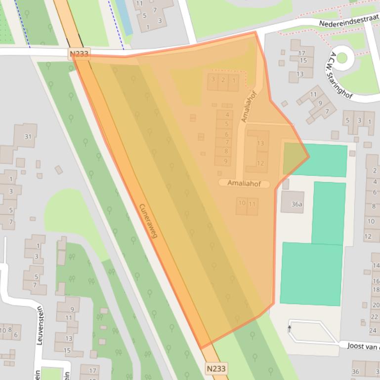 Kaart van postcodegebied 4041BB.