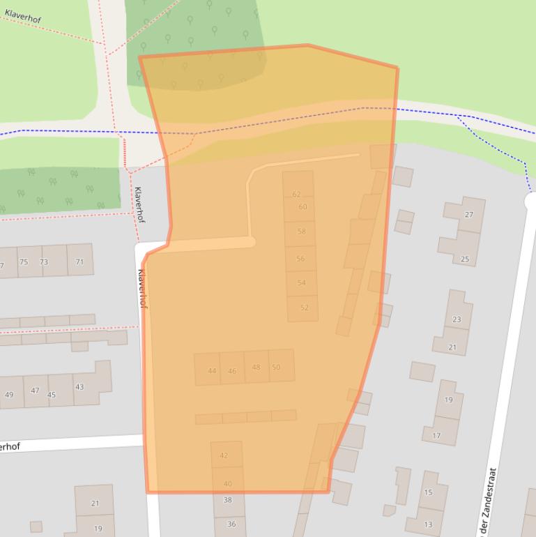 Kaart van postcodegebied 4041BG.