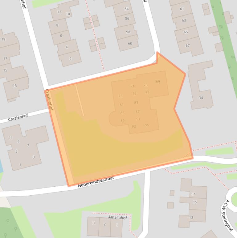 Kaart van postcodegebied 4041BS.