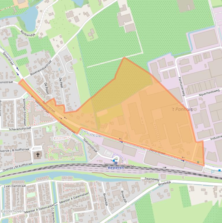 Kaart van postcodegebied 4041CL.