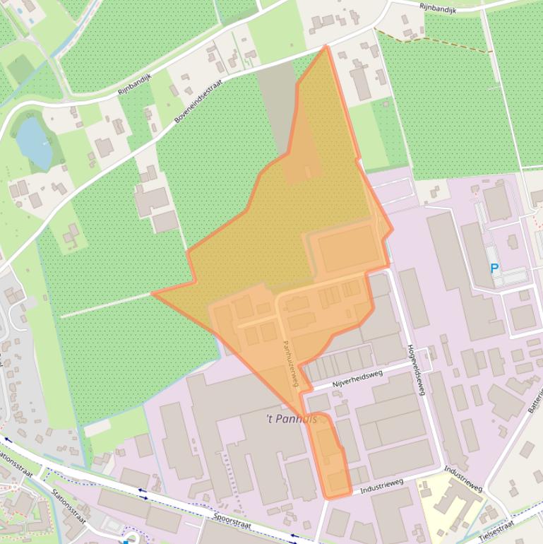 Kaart van postcodegebied 4041CN.