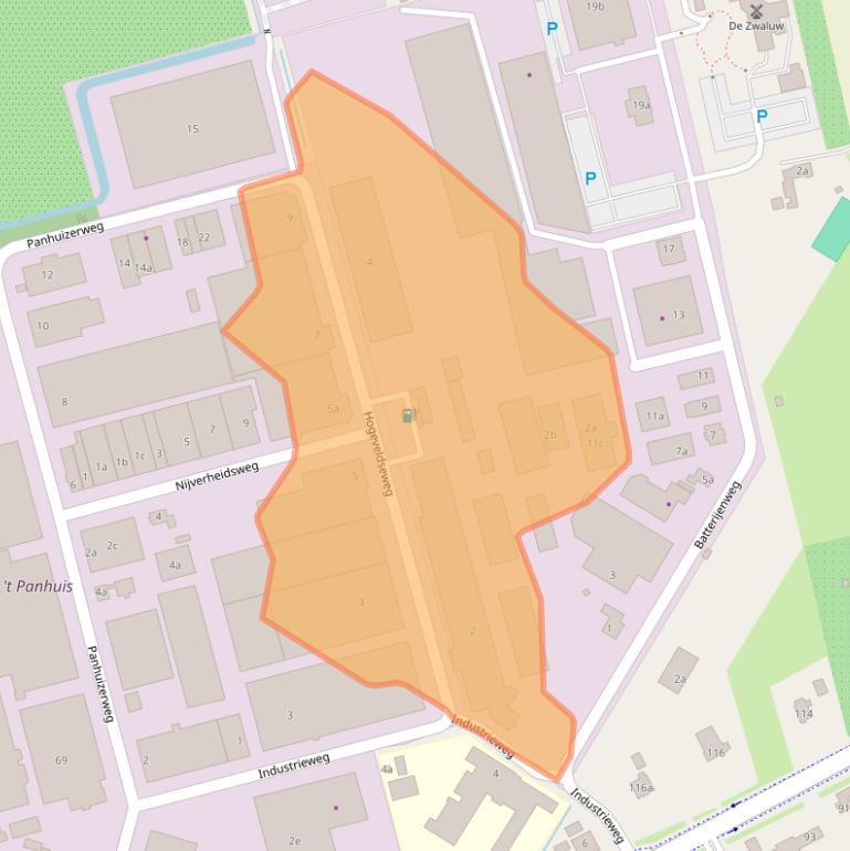 Kaart van postcodegebied 4041CP.